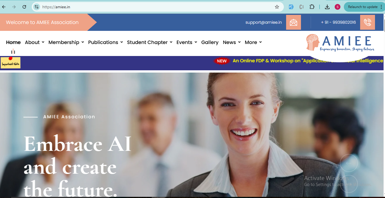 AI-ML, Innovative
Entrepreneurs, and Engineers Association