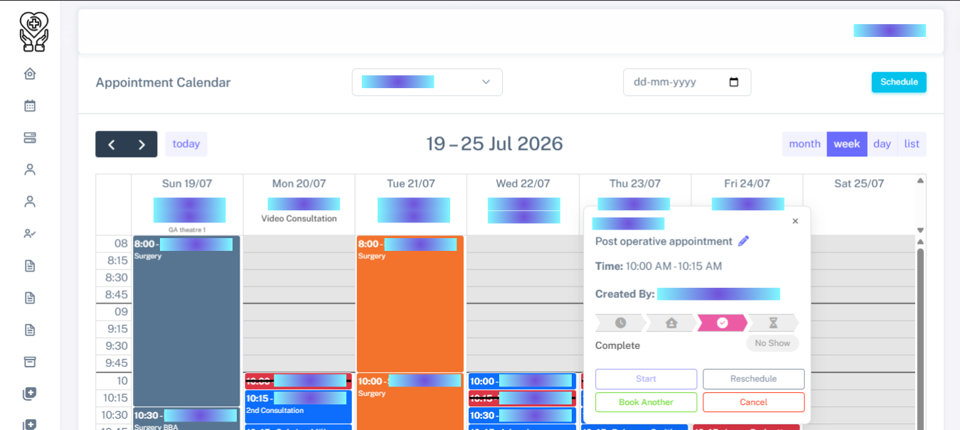 Care360 Appointment Calendar